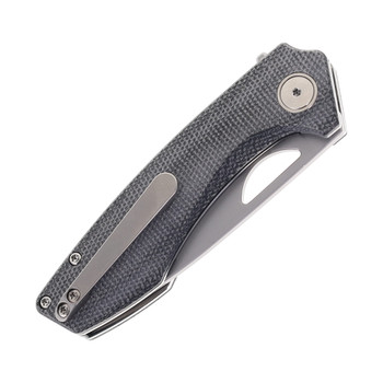 WMK Exclusive Gecko Customz Knifeworks Sikorae Lite Folding Knife Black Micarta Handle Magnacut Blade (with flipper) WMK Exclusive Gecko Customz Knifeworks Sikorae Lite Folding Knife Black Micarta Handle Magnacut Blade (with flipper)