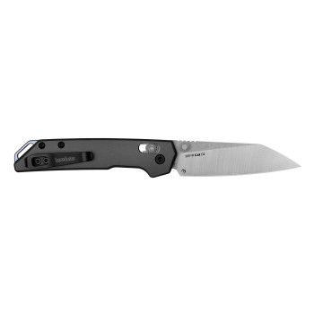 Kershaw Mini Iridium Folding Knife Gray Anodized Aluminum Handle D2 Reverse Tanto Plain Edge 2051R