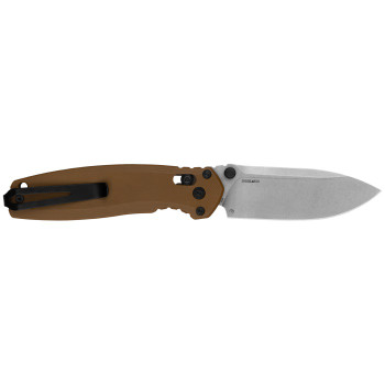 Kershaw Broadside Folding Knife Brown G10 Handle D2 Spear Point Plain Edge 2052