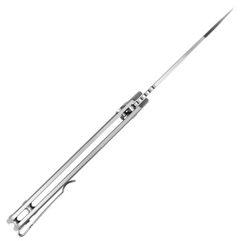 CJRB Large Pyrite-Alt Folding Knife AR-SFII Steel Handle Wharncliffe Plain Edge Sand Polish Finish J1925AL-ST