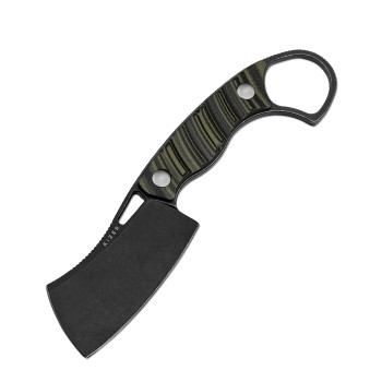 Kizer Little Rhino Fixed Blade Knife Olive Green/Black G10 Handle D2 Plain Edge 1065A3