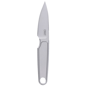 CRKT Hangti Fixed Blade Knife Gray Titanium Handle/Blade Plain Edge 7066