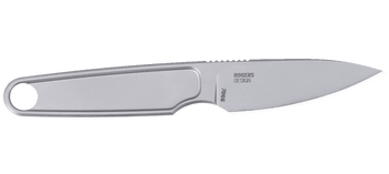 CRKT Hangti Fixed Blade Knife Gray Titanium Handle/Blade Plain Edge 7066