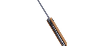 CRKT CEO Flipper Folding Knife Desert Tan GFN Handle AUS 8 Plain Black Blade 7097DK