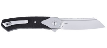 CRKT Viento Folding Knife Black G10 Handle D2 Plain Edge Bead Blast Finish 7135