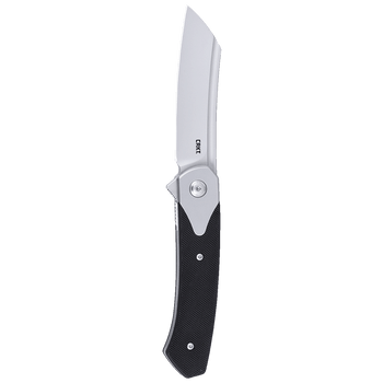 CRKT Viento Folding Knife Black G10 Handle D2 Plain Edge Bead Blast Finish 7135