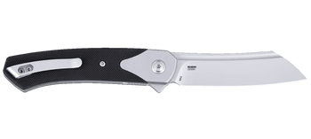 CRKT Viento Folding Knife Black G10 Handle D2 Plain Edge Bead Blast Finish 7135