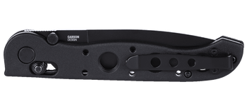 CRKT Folding Knife Black Grivory Handle D2 Plain Edge Black Blade M16-03XK