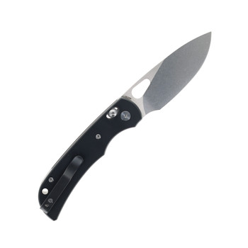 Miguron Moyarl Axis Lock Folding Knife Black Titanium Handle Stonewashed 14C28N Blade MGR621ABK