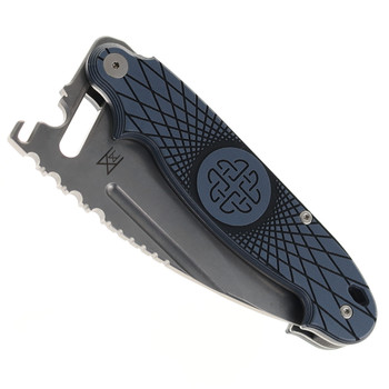 Midgards Messer Sliding Knife Grey/Black G10 Handle N690 Folding Knife MM-SLDNG-FLD-GRY