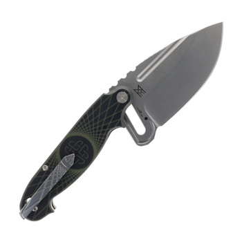 Midgards Messer Sliding Knife Olive/Black G10 Handle N690 Folding Knife MM-SLDNG-FLD-OLV