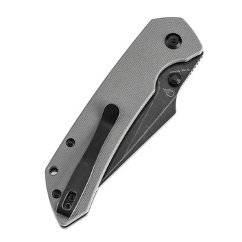 Tenable Fenrir Folding Knife Grey G10 Handle 14C28N Plain Blackwash Blade T1034F3