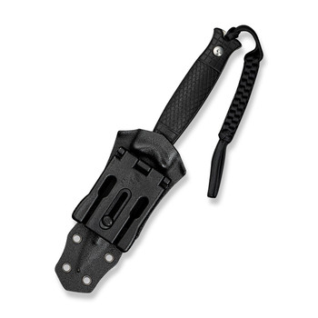 Civivi Perfrico Fixed Blade Knife Milled Black G10 Handle 14C28N Plain Edge C23026-1