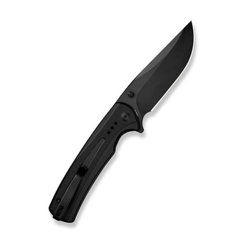 Sencut Regnator Folding Knife Black G10 Handle 9Cr18MoV Plain Black Blade S24057-1