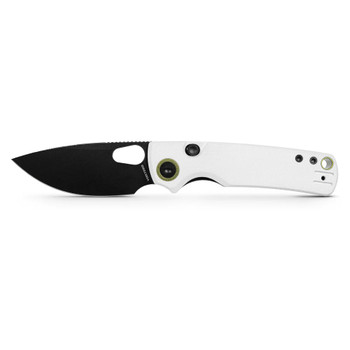 Vosteed Porcupine Folding Knife White G10 Handle 14C28N Drop Point Plain Black Blade A2606 Vosteed Porcupine Folding Knife White G10 Handle 14C28N Drop Point Plain Black Blade A2606