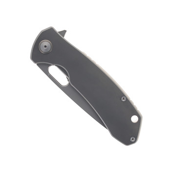 Maxace Balance Folding Knife Dark Gray Titanium Handle M390 Plain Edge
