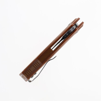 TwoSun Folding Knife Bowie Blade Brown Micarta Handle D2 Plain Edge TS227-UP TwoSun Folding Knife Bowie Blade Brown Micarta Handle D2 Plain Edge TS227-UP