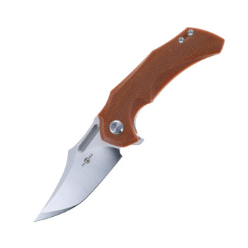 TwoSun Folding Knife Bowie Blade Brown Micarta Handle D2 Plain Edge TS227-UP TwoSun Folding Knife Bowie Blade Brown Micarta Handle D2 Plain Edge TS227-UP