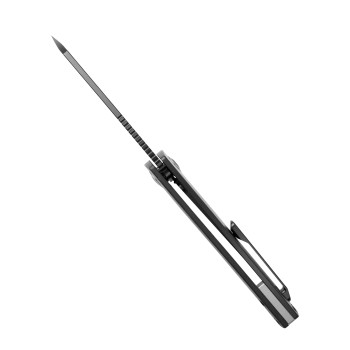 Kizer Sparrow Folding Knife Marble Carbon Fiber/Titanium Handle S45VN Plain Edge Ki3628A2