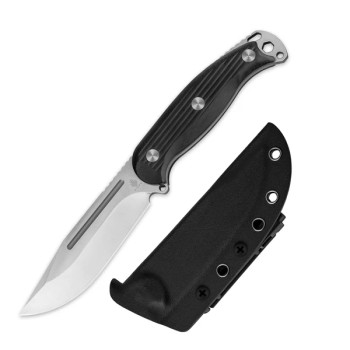 Kizer Ursa Major Fixed Blade  Knife Black G10 Handle AEB-L Plain Edge 1082A1