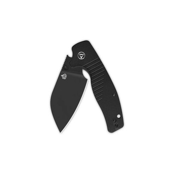 QSP Chefmaster Folding Knife Black G10 Handle 14C28N Wharncliffe Plain Black Blade QS163-A2 QSP Chefmaster Folding Knife Black G10 Handle 14C28N Wharncliffe Plain Black Blade QS163-A2