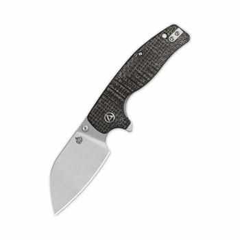 QSP Chefmaster Folding Knife Brown Coarse Micarta Handle 14C28N Wharncliffe Plain Edge Satin Finish QS163-C1 QSP Chefmaster Folding Knife Brown Coarse Micarta Handle 14C28N Wharncliffe Plain Edge Satin Finish QS163-C1