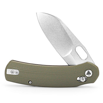 Trivisa Lamb-03G Folding Knife Green G10 Handle N690 Sheepsfoot