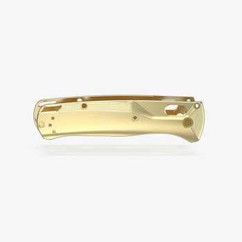Flytanium Brass Crossfade Scales for Benchmade Bugout Knife FLY-0796