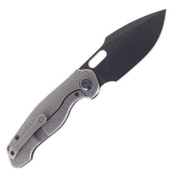 Kunwu Gringo Folding Knife Stonewash DLC Titanium Handle S390 Plain Stonewash DLC Blade K712T-3 Kunwu Gringo Folding Knife Stonewash DLC Titanium Handle S390 Plain Stonewash DLC Blade K712T-3