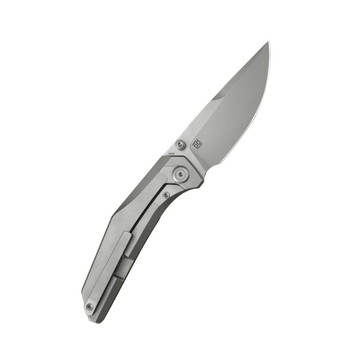 KB Knives Eclipse Folding Knife Grey Integral Titanium Handle Drop Point M390 Plain Edge Sandblast Finish KB417A KB Knives Eclipse Folding Knife Grey Integral Titanium Handle Drop Point M390 Plain Edge Sandblast Finish KB417A