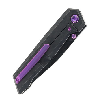 Poikilo Blade Salvator S2 Folding Knife Dark Stonewash Titanium Handle M398 Tanto Plain Edge Salvator-S2 Poikilo Blade Salvator S2 Folding Knife Dark Stonewash Titanium Handle M398 Tanto Plain Edge Salvator-S2