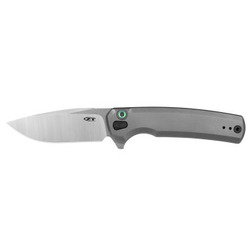 Zero Tolerance Folding Knife Silver Titanium Handle S45VN Plain Edge  ZT0044