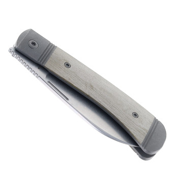 Jack Wolf Diamond Jack Folding Knife Green Linen Micarta Handle S90V Plain Edge Stonewash Finish DIAMO-01-LIN-MIC-GRN Jack Wolf Diamond Jack Folding Knife Green Linen Micarta Handle S90V Plain Edge Stonewash Finish DIAMO-01-LIN-MIC-GRN