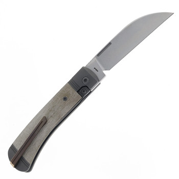 Jack Wolf Diamond Jack Folding Knife Green Linen Micarta Handle S90V Plain Edge Stonewash Finish DIAMO-01-LIN-MIC-GRN Jack Wolf Diamond Jack Folding Knife Green Linen Micarta Handle S90V Plain Edge Stonewash Finish DIAMO-01-LIN-MIC-GRN
