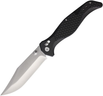 S-Tec Black Nylon Handle Axis Lock 4CR13MOV Folding Knife TS112BK