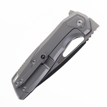 Vanguard StarRunner Pocket Knife Gray Titanium Handle Semi Polished M390 Blade