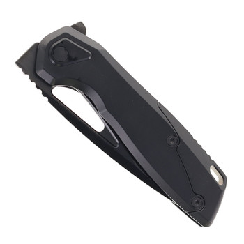 Vanguard StarRunner Pocket Knife DLC Black Titanium Handle Semi Polished DLC M390 Blade