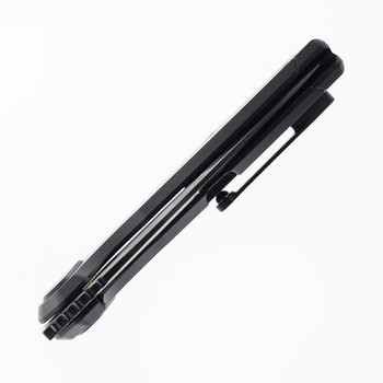 Vanguard StarRunner Pocket Knife DLC Black Titanium Handle Semi Polished DLC M390 Blade