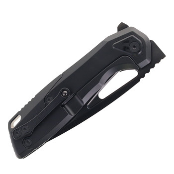 Vanguard StarRunner Pocket Knife DLC Black Titanium Handle Semi Polished DLC M390 Blade