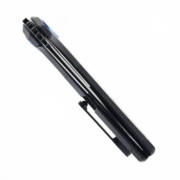 Vanguard StarRunner Pocket Knife DLC Black Titanium Handle Super-Polished DLC M390 Blade