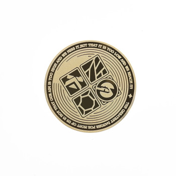 Maxace Knives 10th Anniversary Brass Coin with 24K Gold Plating SS01