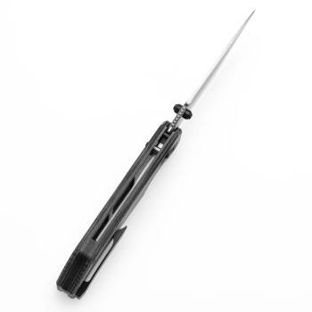 Tenable Eaglestrike Folding Knife Black Micarta Handle Nitro-V Plain Edge Satin Finish T1095V1