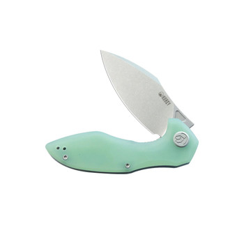 Kubey Noble Folding Knife Jade G10 Handle 14C28N Plain Edge Beadblast Finish KU236M Kubey Noble Folding Knife Jade G10 Handle 14C28N Plain Edge Beadblast Finish KU236M