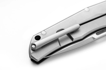 Lion Steel Q4ttro Folding Knife Black G10 Handle Magnacut Plain Edge Satin Finish Q4-GBK