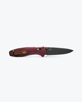 Benchmade Osborne Barrage AXA Folding Knife Redstone Handle Copper