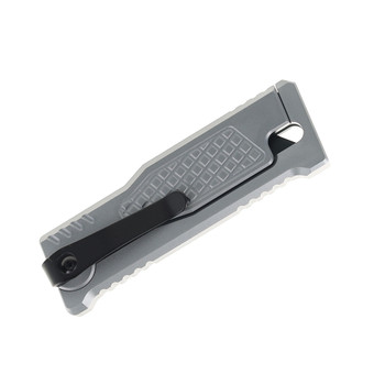 REATE EXO-U V1 FOLDING KNIFE DIAMOND SILVER HANDLE STAINLESS STEEL PLAIN EDGE