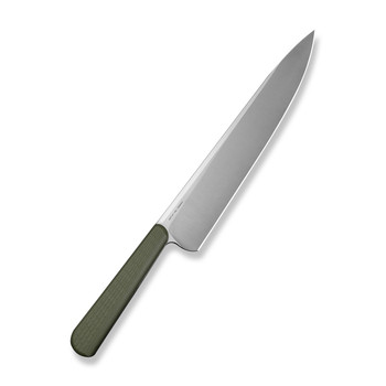 Civivi Cibus Chef Knife Milled OD Green G10 Handle 14C28N Plain Edge C23048-2