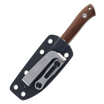 SixLeaf SL-42-Wood Micro Mini Fixed Blade Knife Desert Ironwood Handle M390 Plain Edge