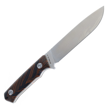 SIxLeaf SL-61 Fixed Blade Knife Black/Orange G10 Handle 9Cr14MoV Plain Edge