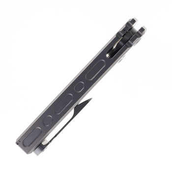 Chaves Knives Integral Redencion 229 Folding Knife Stonewashed Titanium Stonewashed Tanto Chaves Knives Integral Redencion 229 Folding Knife Stonewashed Titanium Stonewashed Tanto